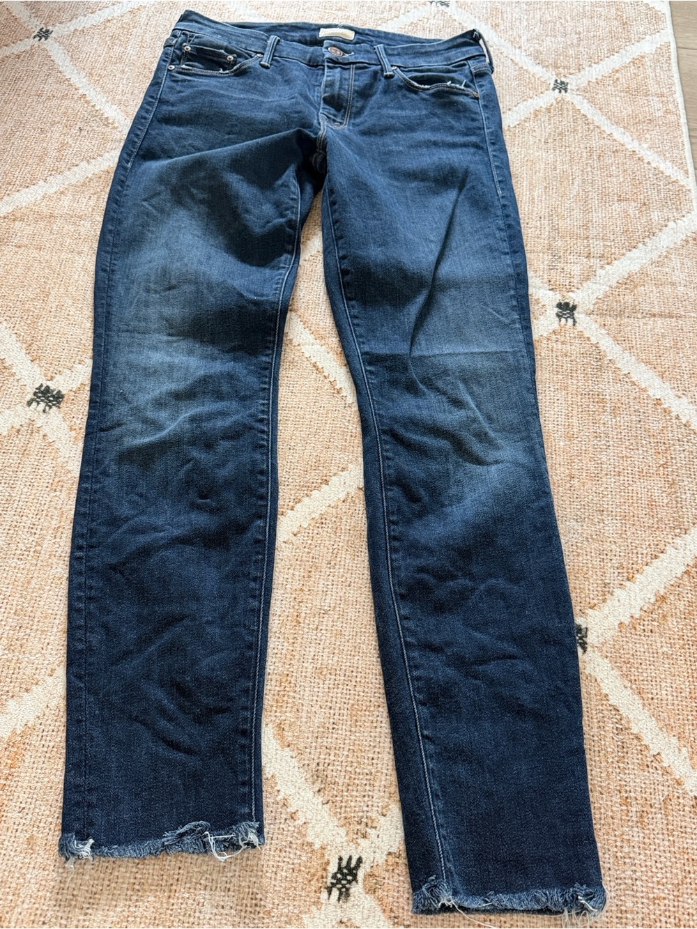 MOTHER Indigo Ankle Jeans
